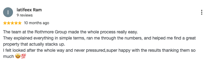 Rothmore Group Google client review