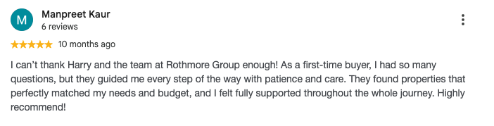 Rothmore Group Google client review