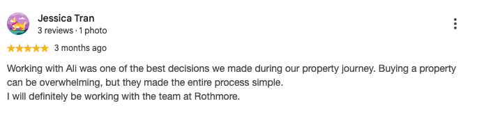 Rothmore Group Google client review