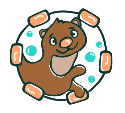 Center Lane otter mascot