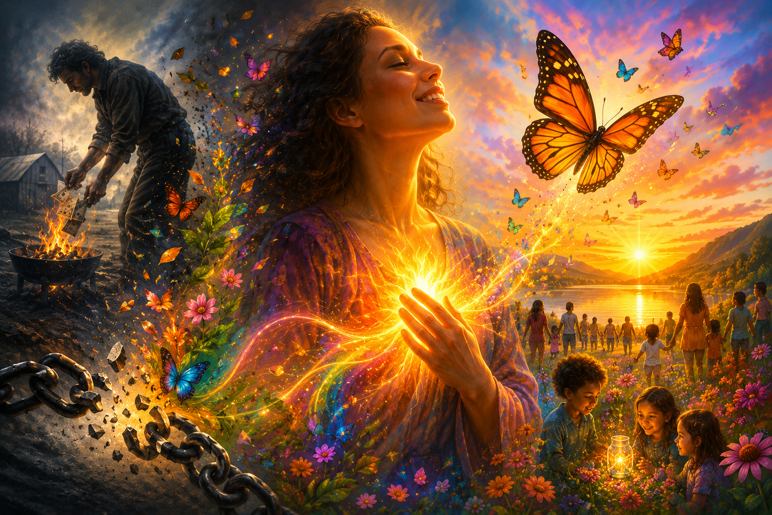 From burning through to burning bright