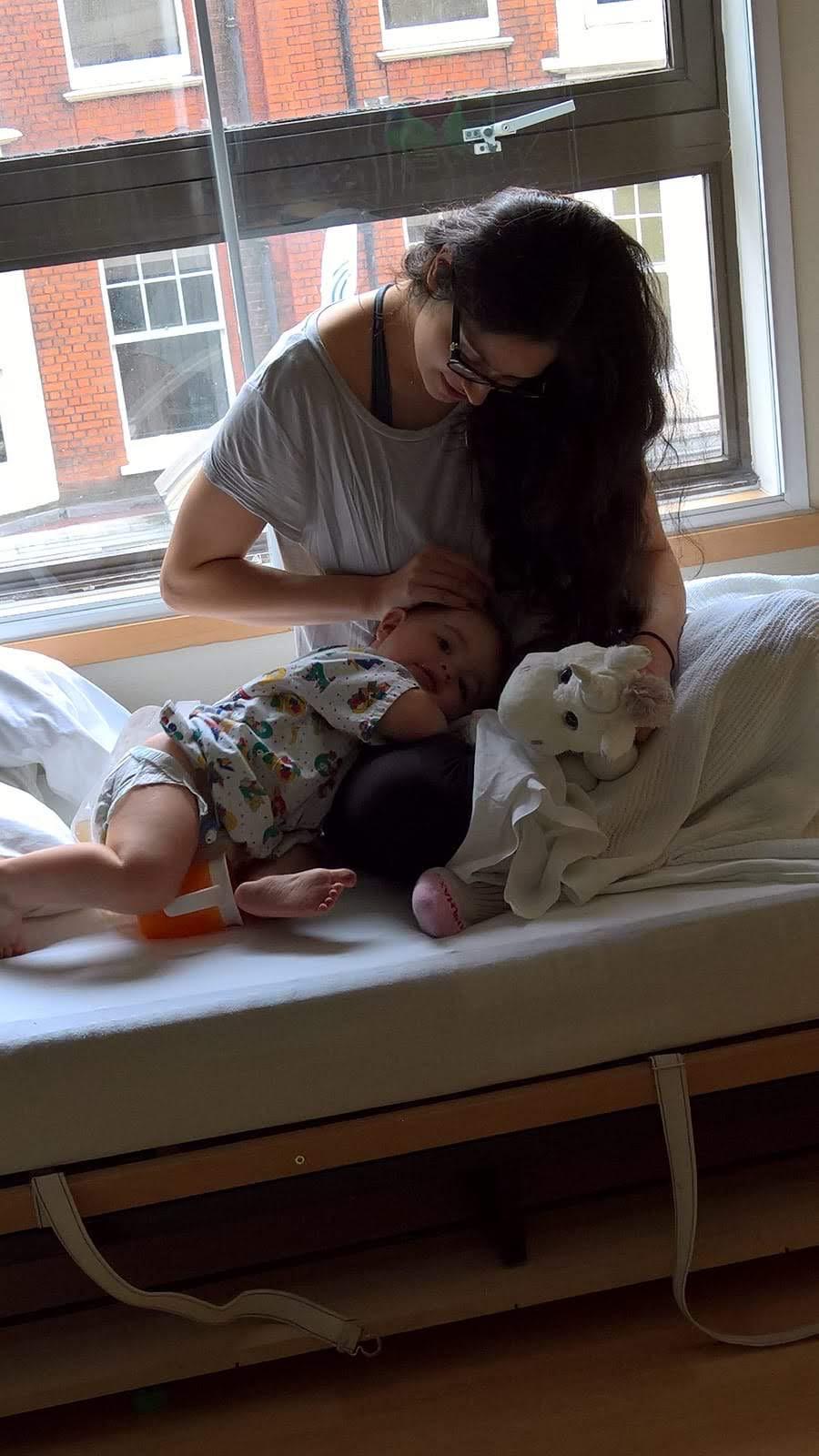 Sunita with her son Owen