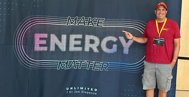 Luis at Dr. Joe Dispenza's retreat