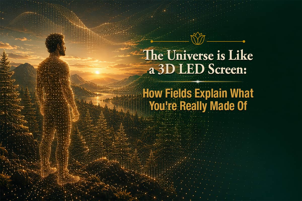 The Universe is Like a 3D LED Screen: How Fields Explain What You're Really Made Of