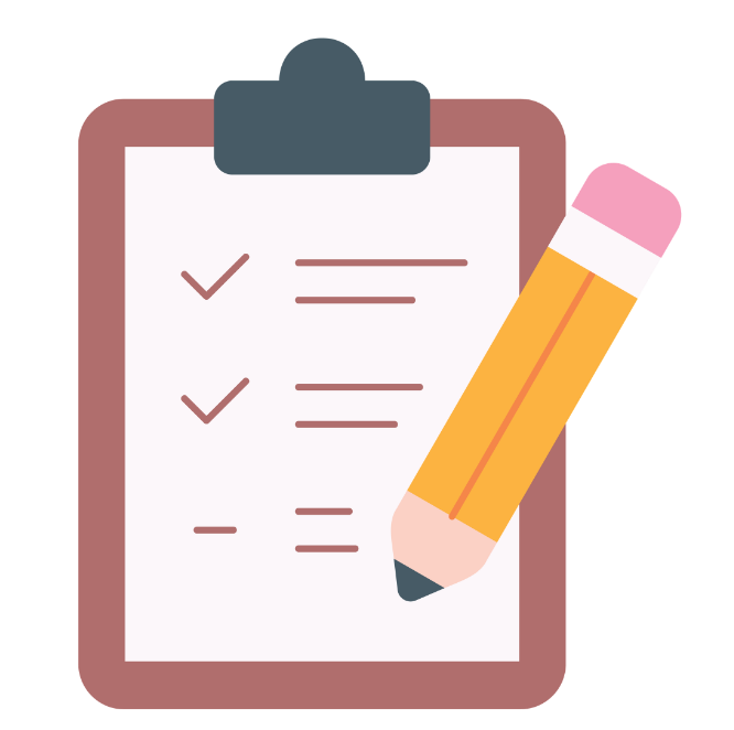 A checklist schedule A checklist schedule