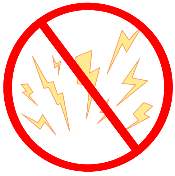 No shock. No electricity.