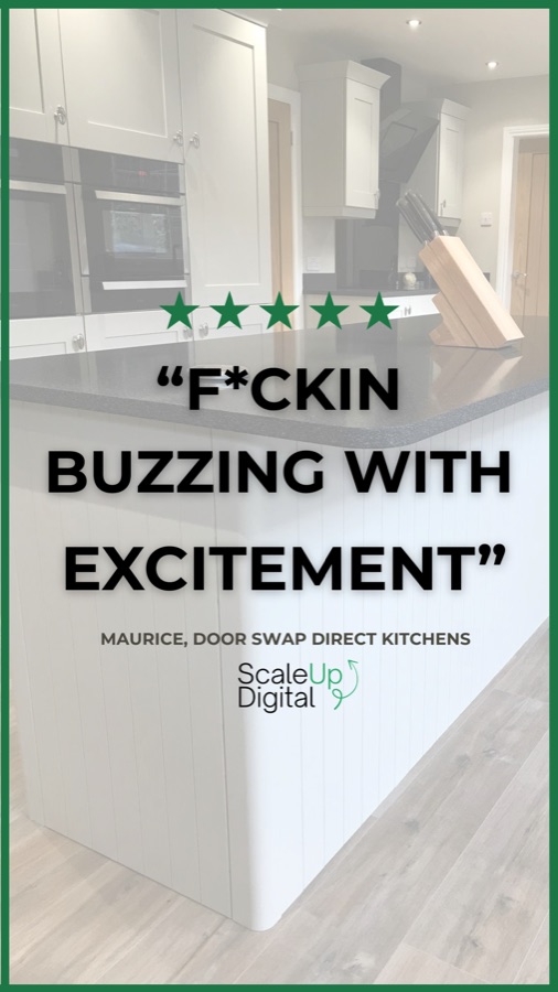 Maurice, Door Swap Direct Kitchens — F*ckin buzzing with excitement