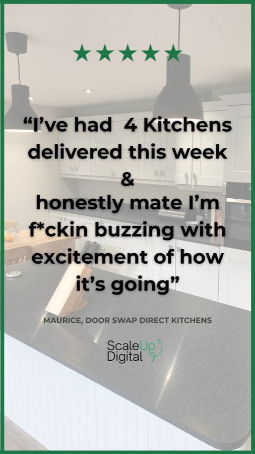Maurice, Door Swap Direct Kitchens — 4 kitchens delivered this week