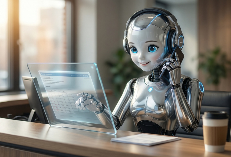 AI receptionist system handling customer calls and appointment scheduling for businesses AI receptionist system handling customer calls and appointment scheduling for businesses