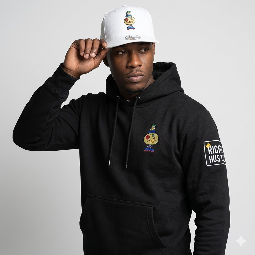 Richie Hustle embroidered hoodies