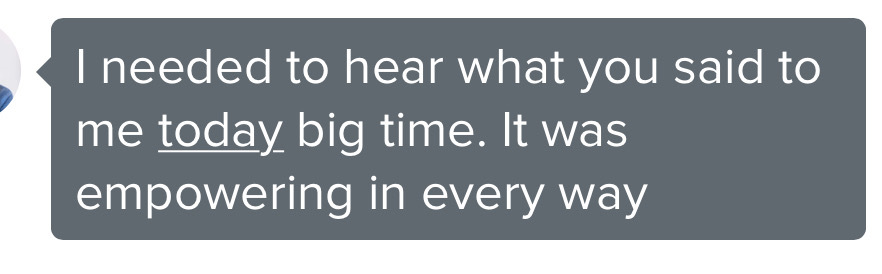 Client testimonial