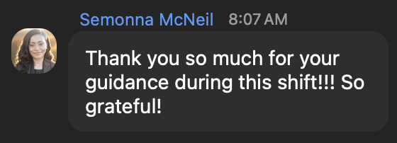 Client testimonial
