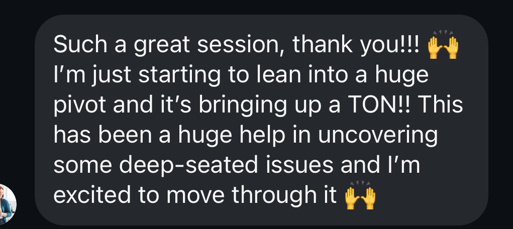 Client testimonial
