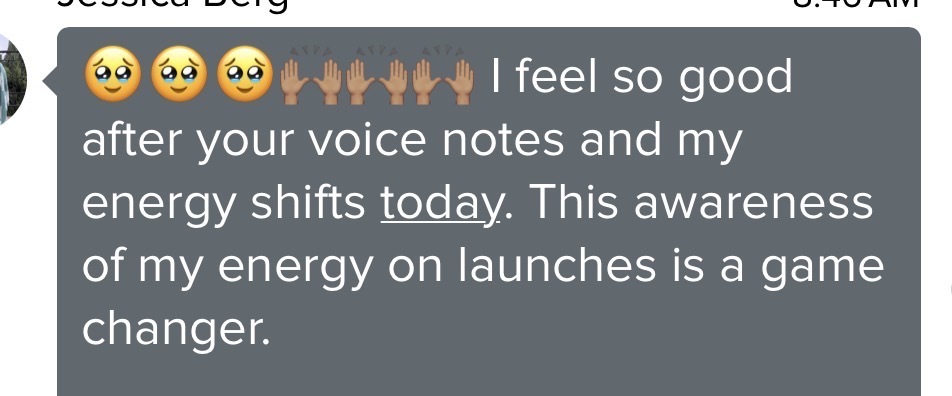 Client testimonial