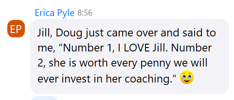Client testimonial