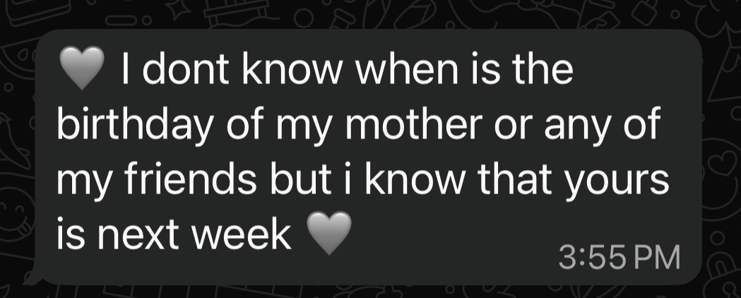 Message screenshot