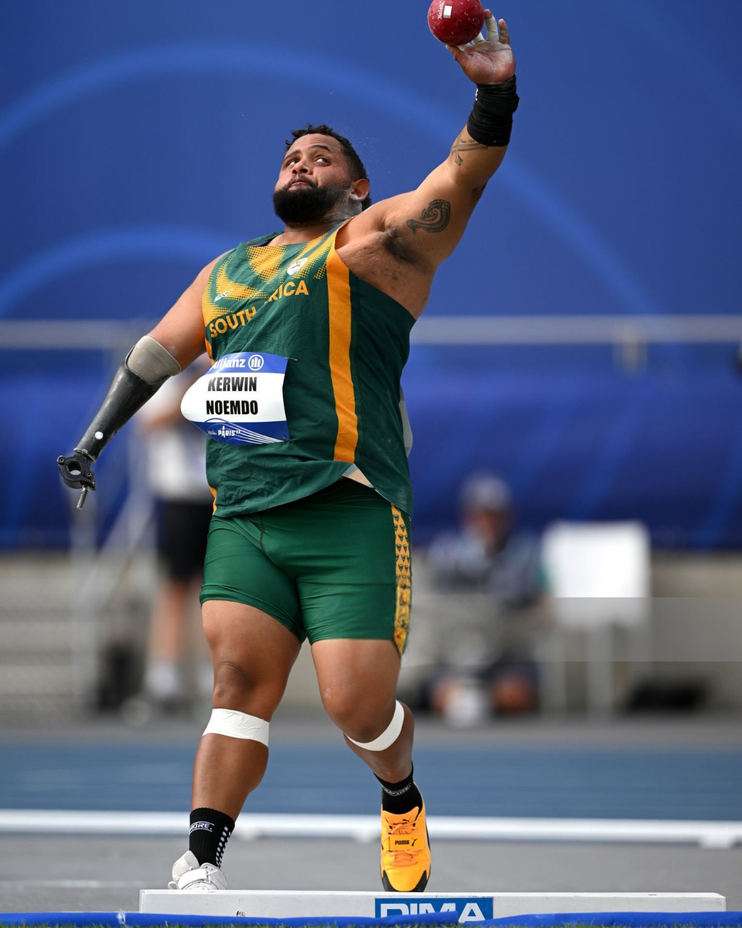 Kerwin Noemdo competing