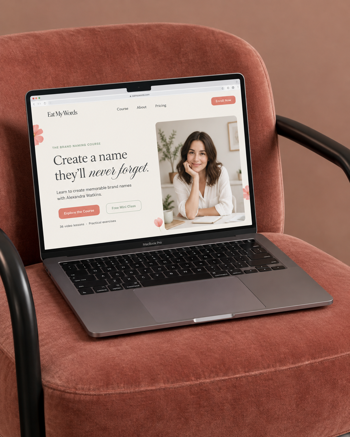 Eat My Words, Website Mockup, Carousels