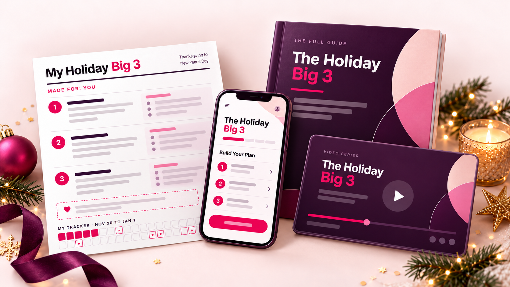 Everything inside The Holiday Big 3 course