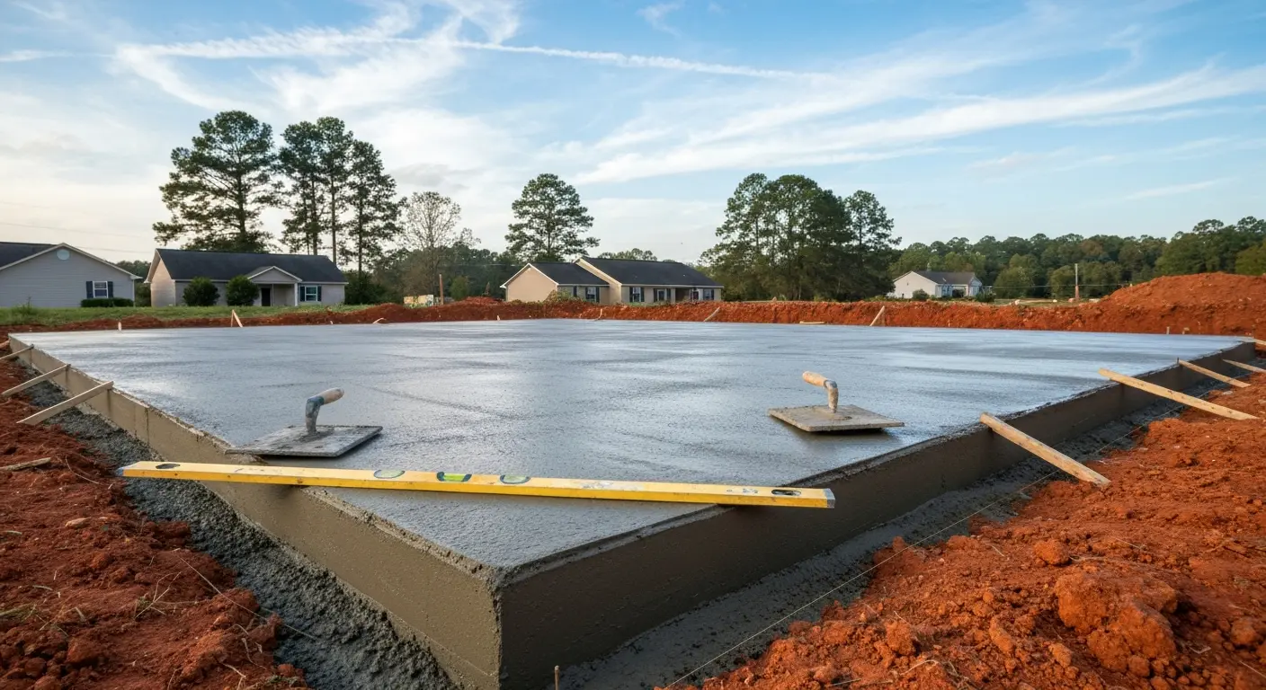 Concrete foundation work