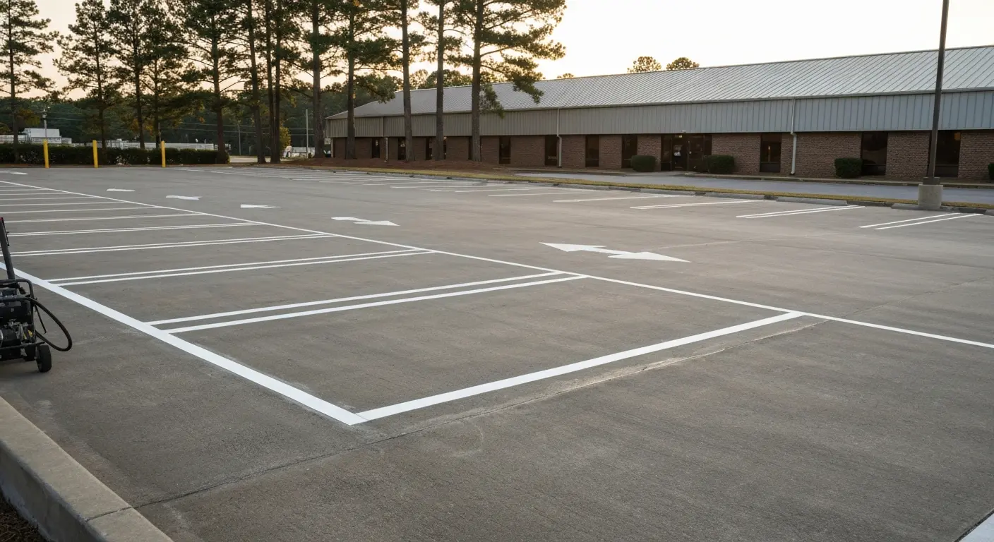 Parking lot concrete project