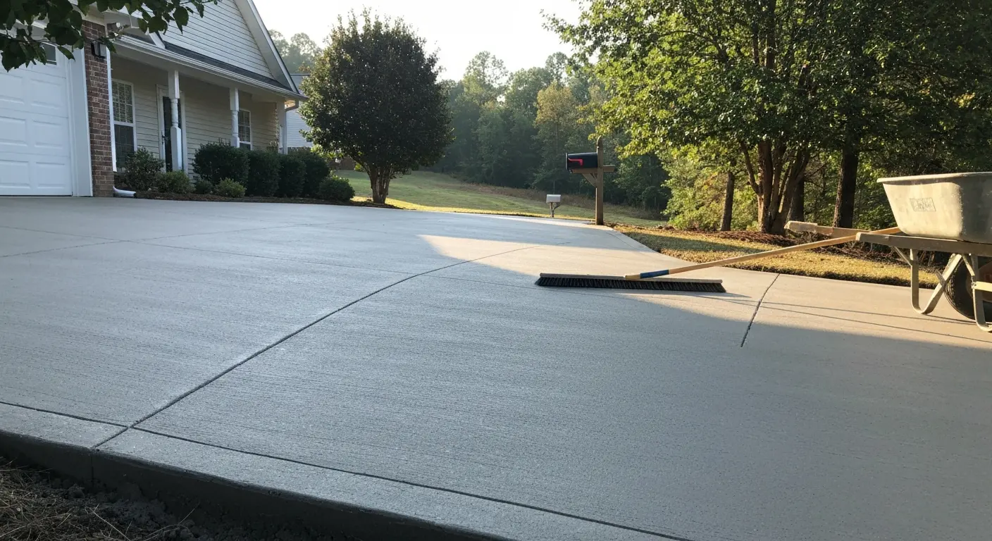 Concrete driveway project