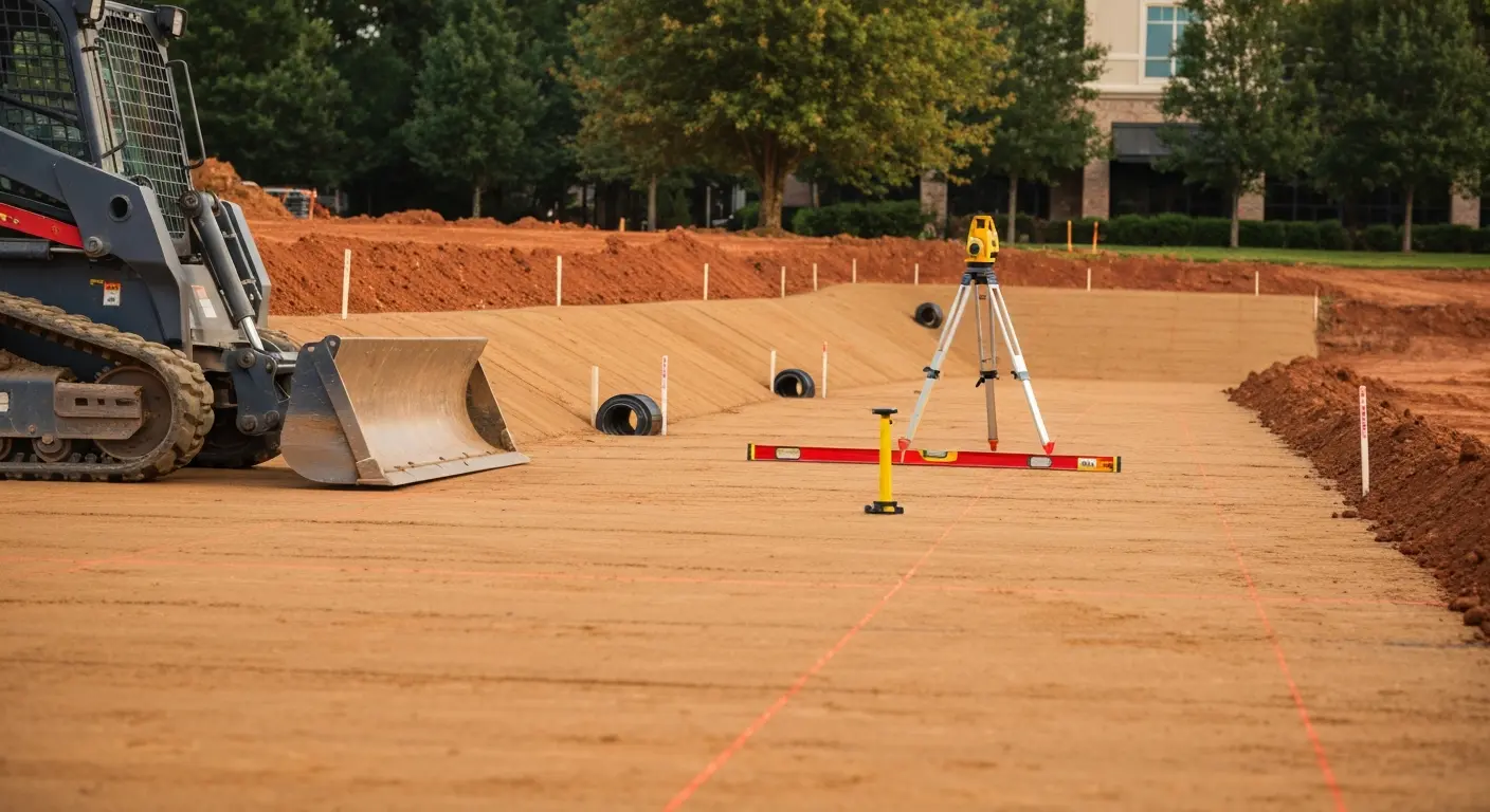 Commercial site grading and preparation