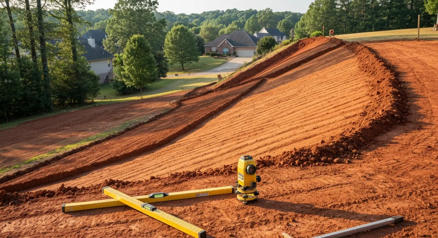 Slope grading and stabilization