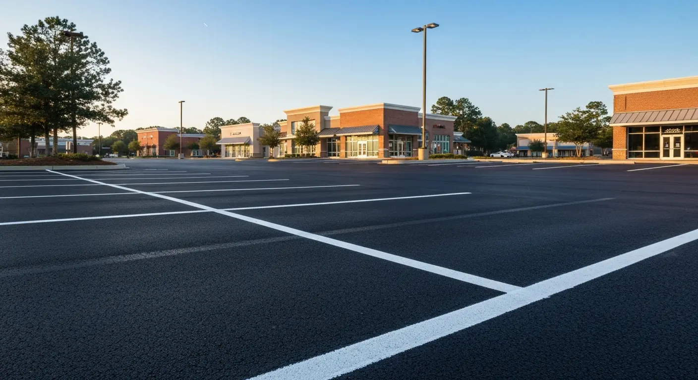 Commercial parking lot