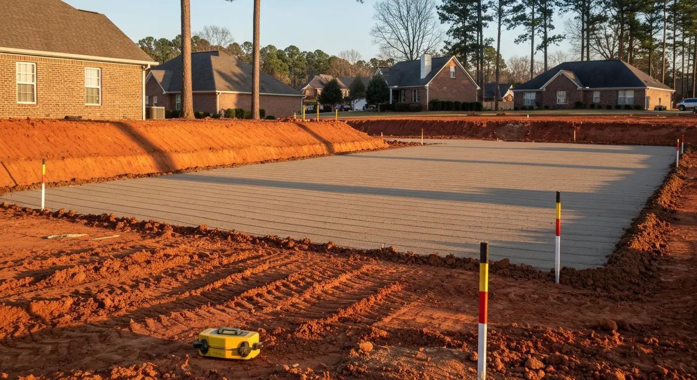 Land grading for new development