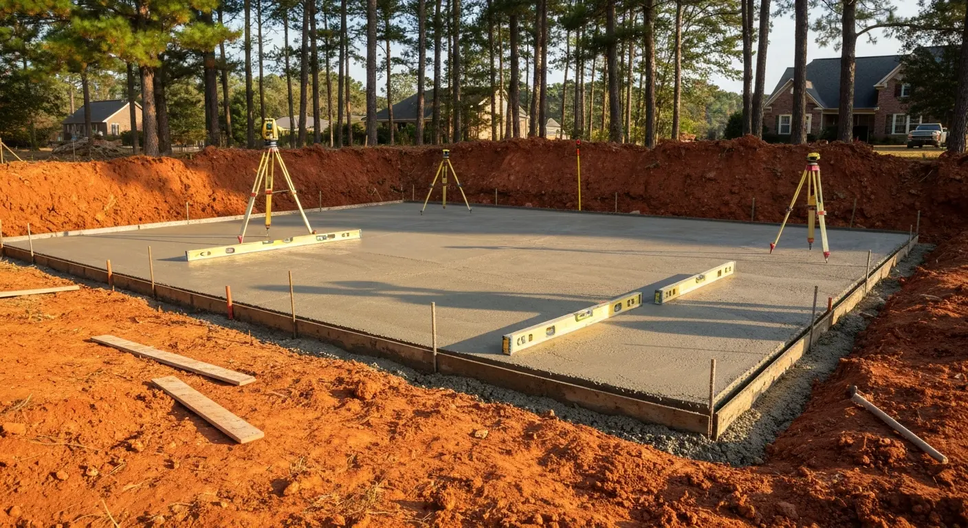 Concrete foundation work