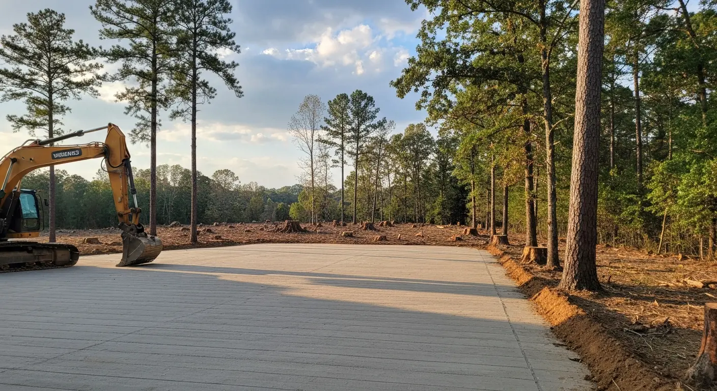 Site excavation and grading