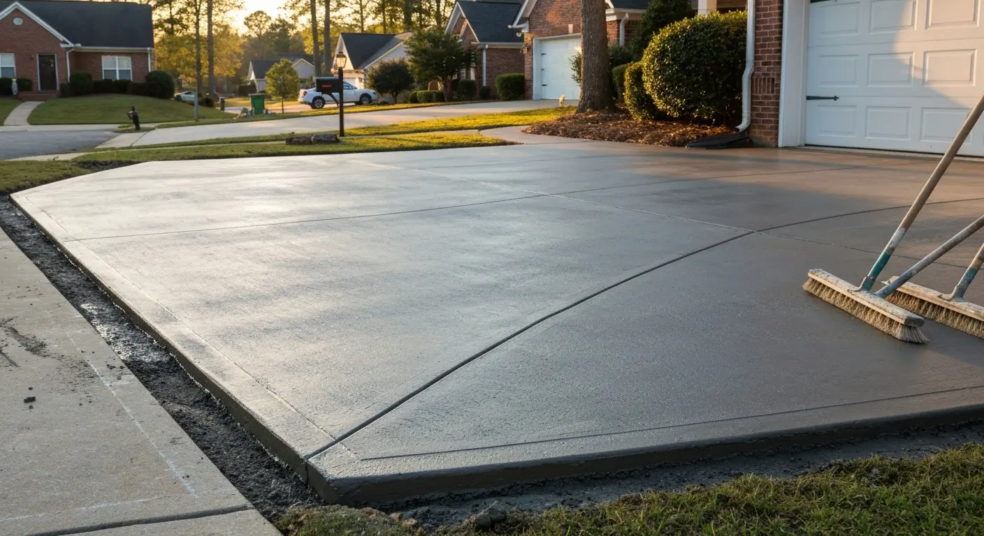 Concrete driveway project