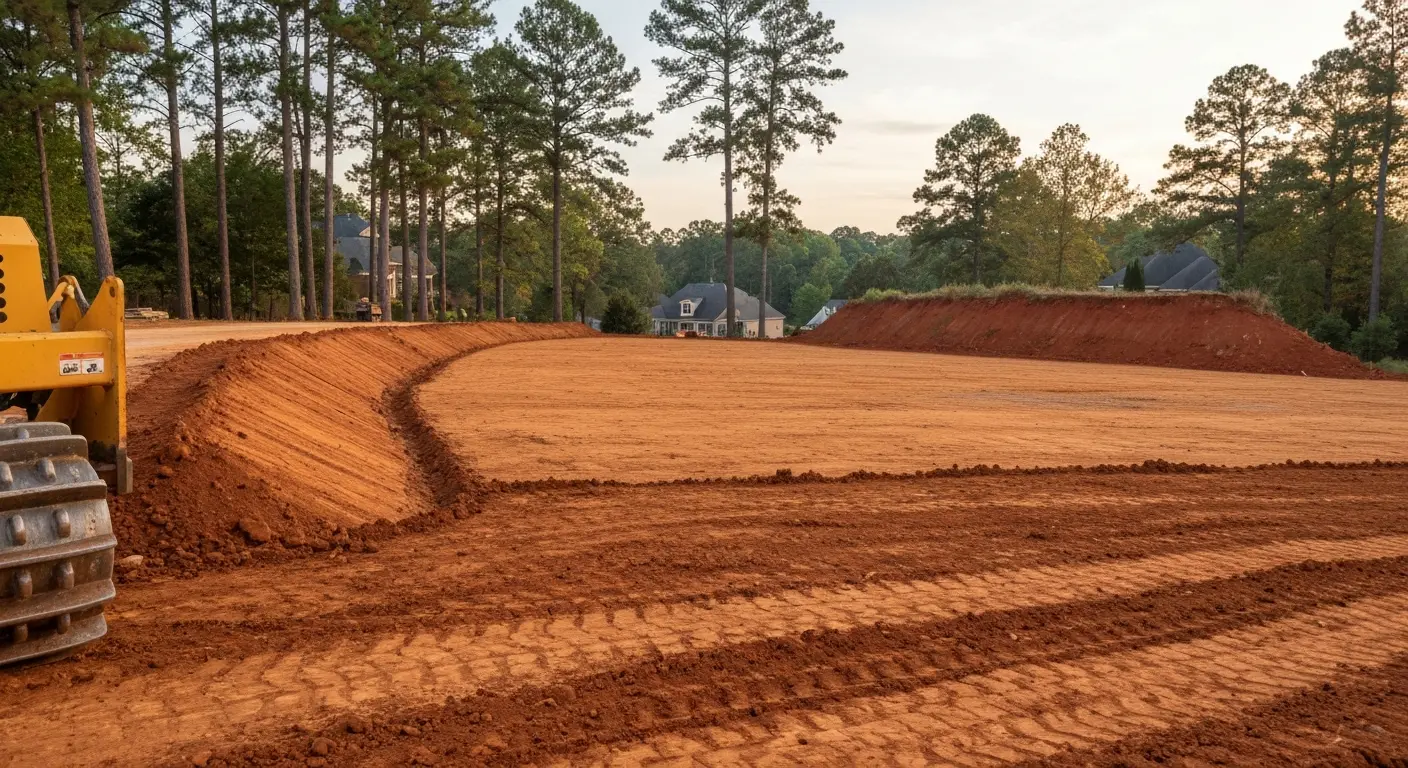 Residential fine grading project