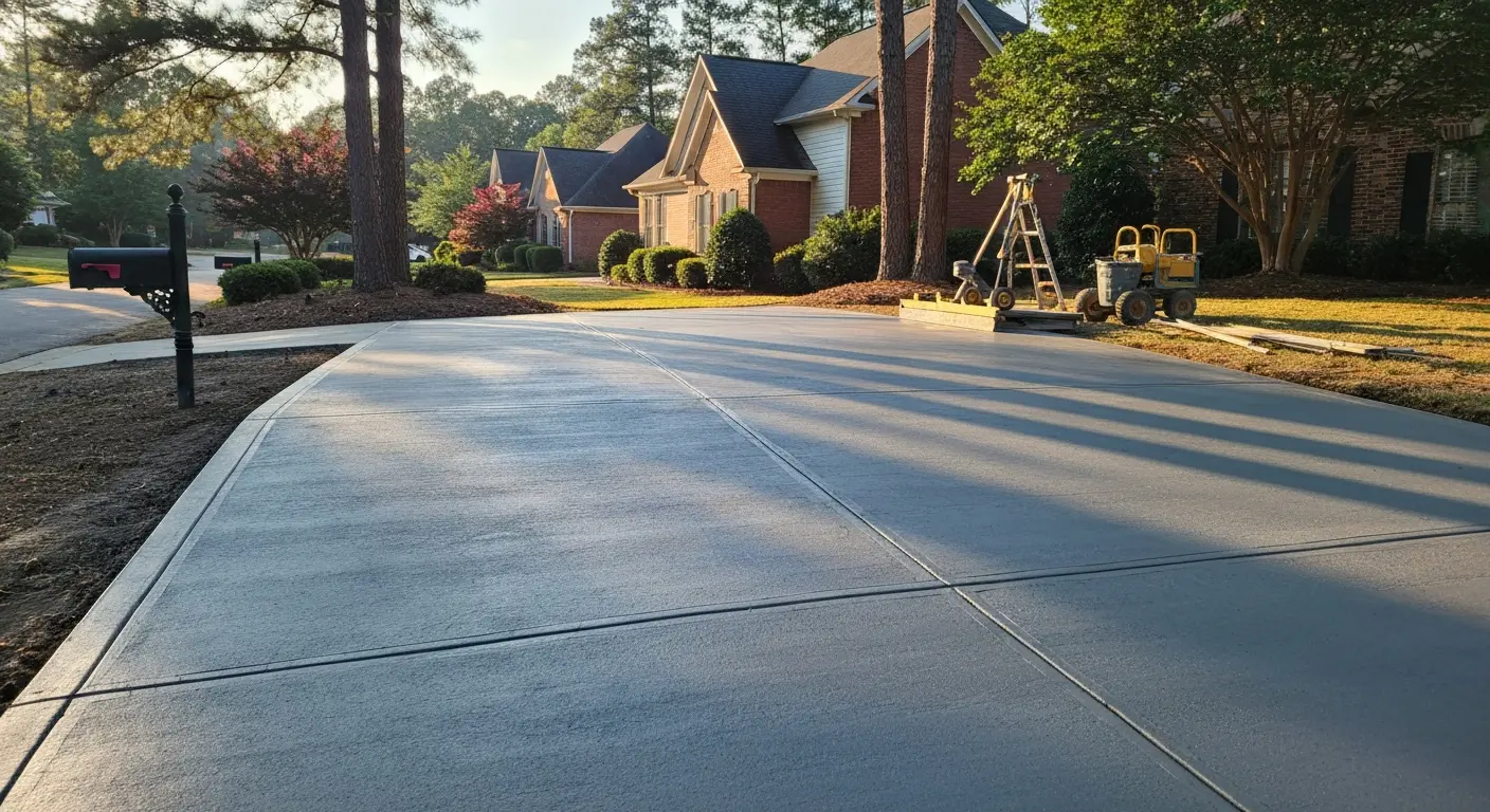 Concrete driveway project
