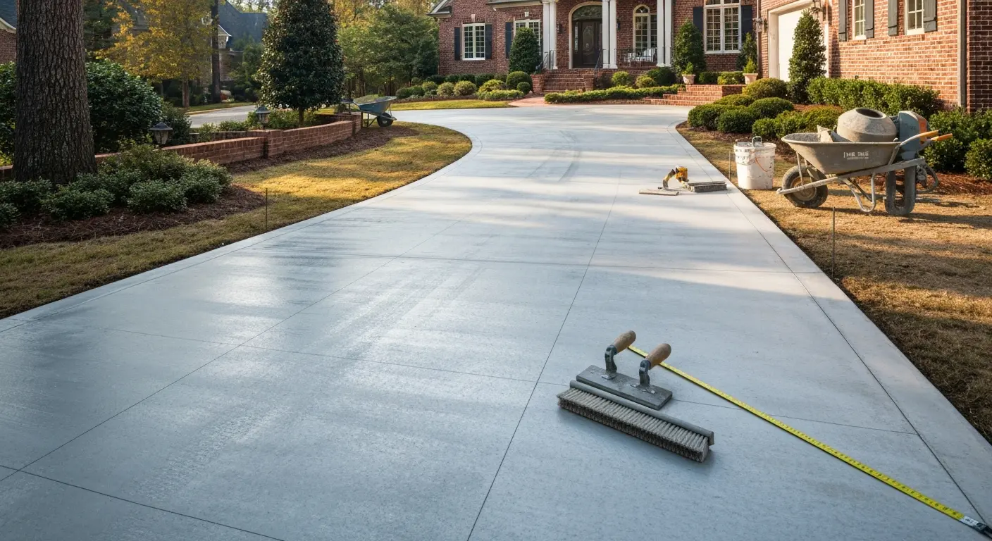 Concrete driveway project