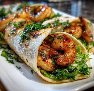 Garlic Shrimp Wrap