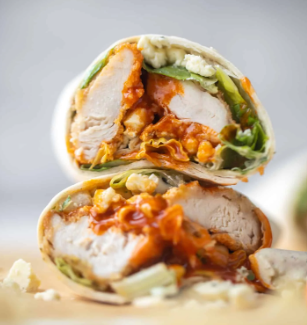 Spicy Honey Chicken Wrap