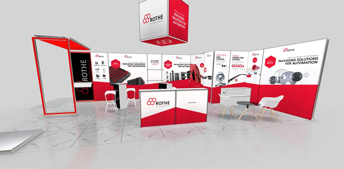 Planung des ROTHE-Messestands