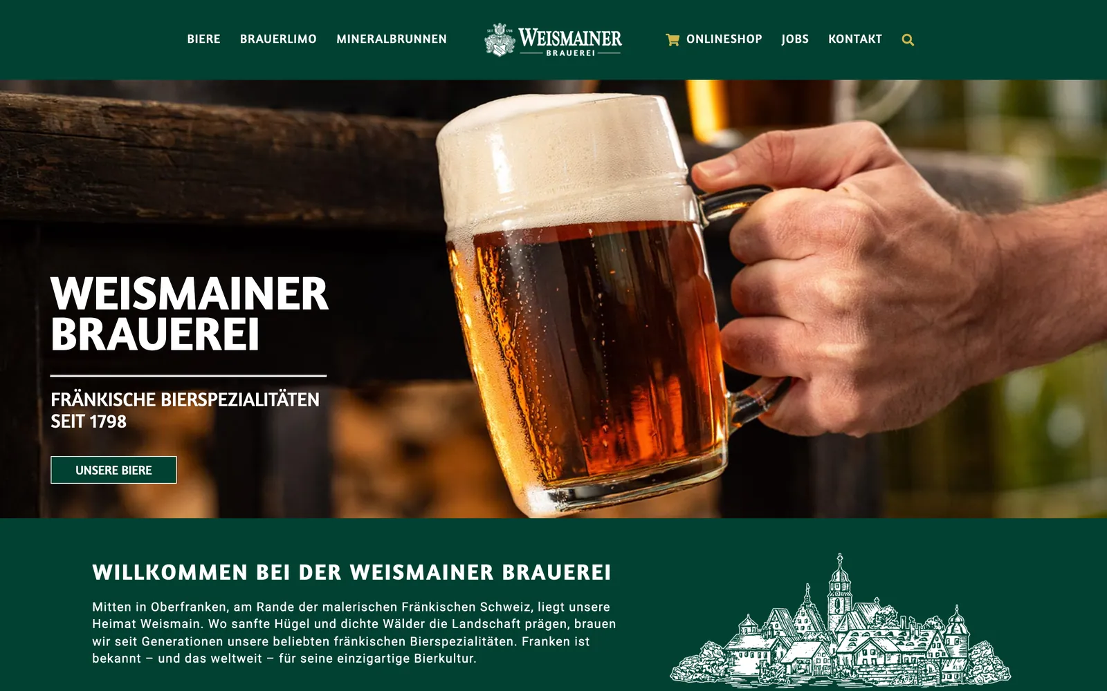 weismainer.de, Brauerei mit fränkischen Bieren