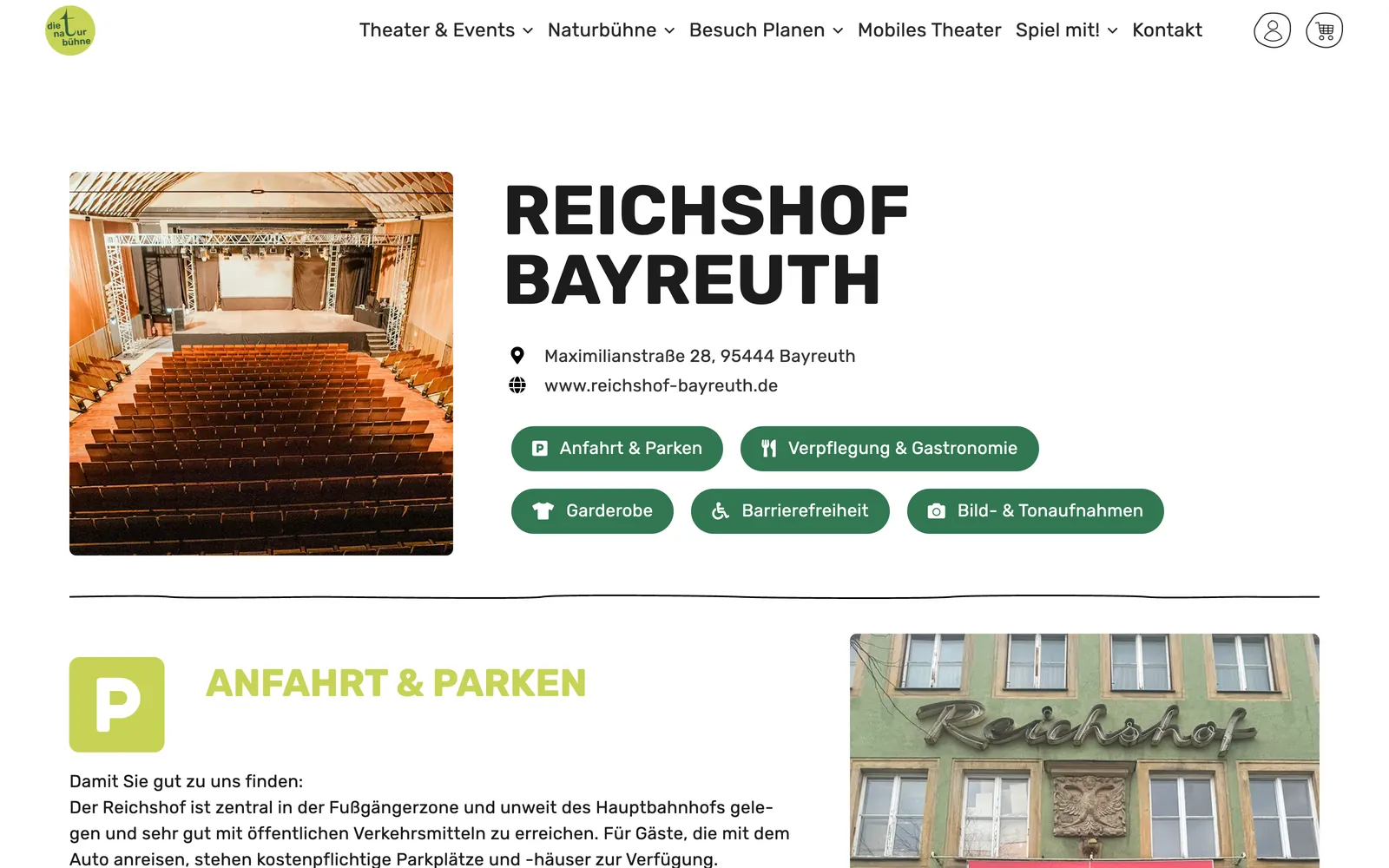 Spielort Reichshof Bayreuth
