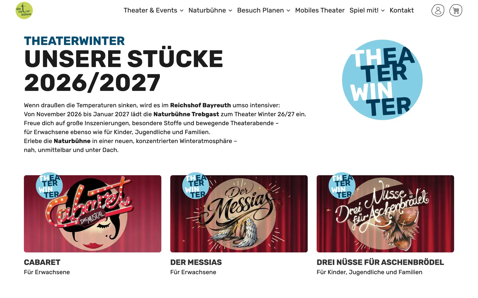 Theater Winter im Reichshof Bayreuth