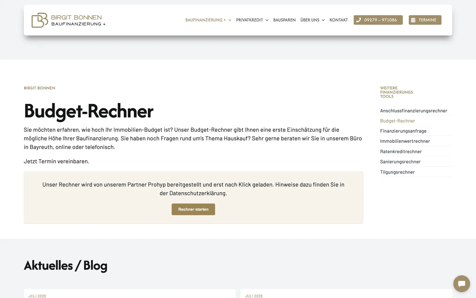 Budget-Rechner auf bb-finanzteam.de