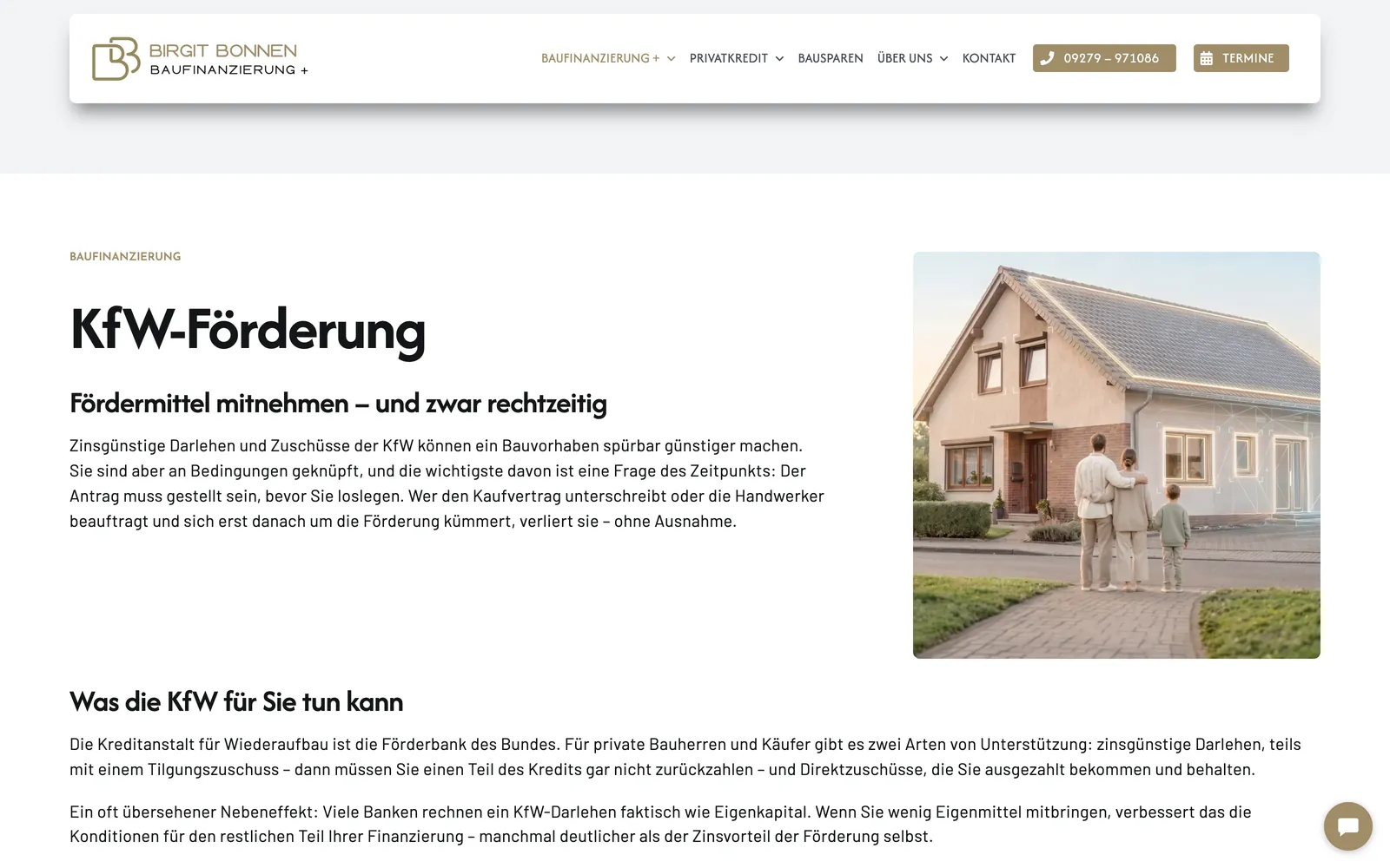 Förderungs-Seite von bb-finanzteam.de