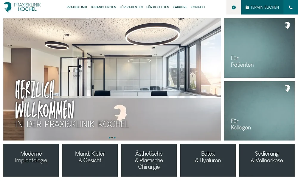 praxisklinik-kochel.de, Startseite