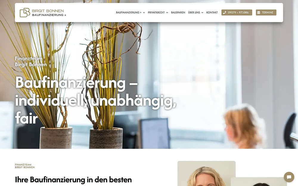 bb-finanzteam.de, Startseite