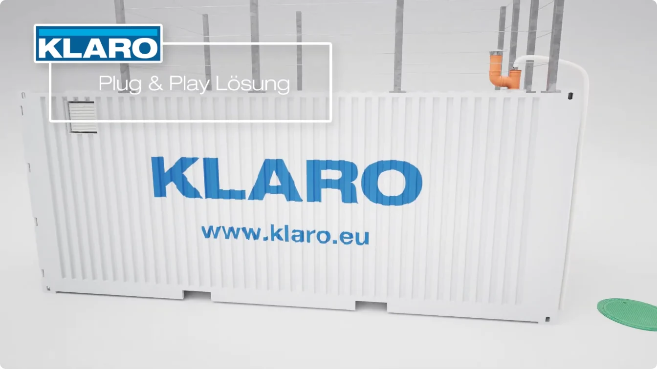 3D-Animation: KLARO container.one, Plug-and-Play-Lösung