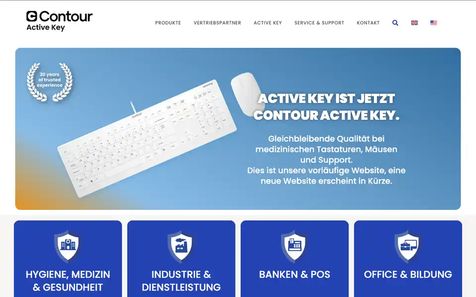 Startseite von activekey.de