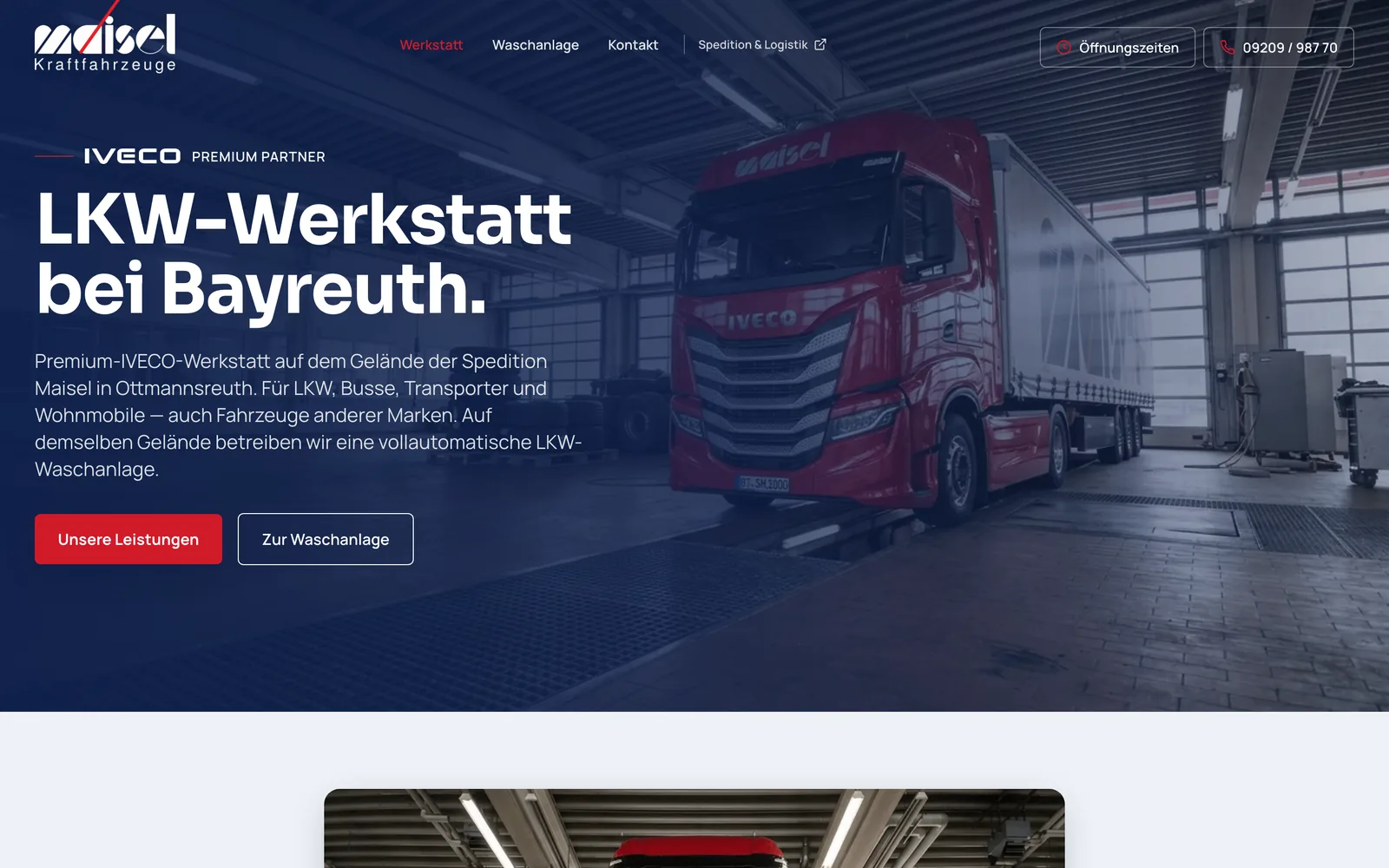 Bild: maisel-iveco.de auf dem Laptop