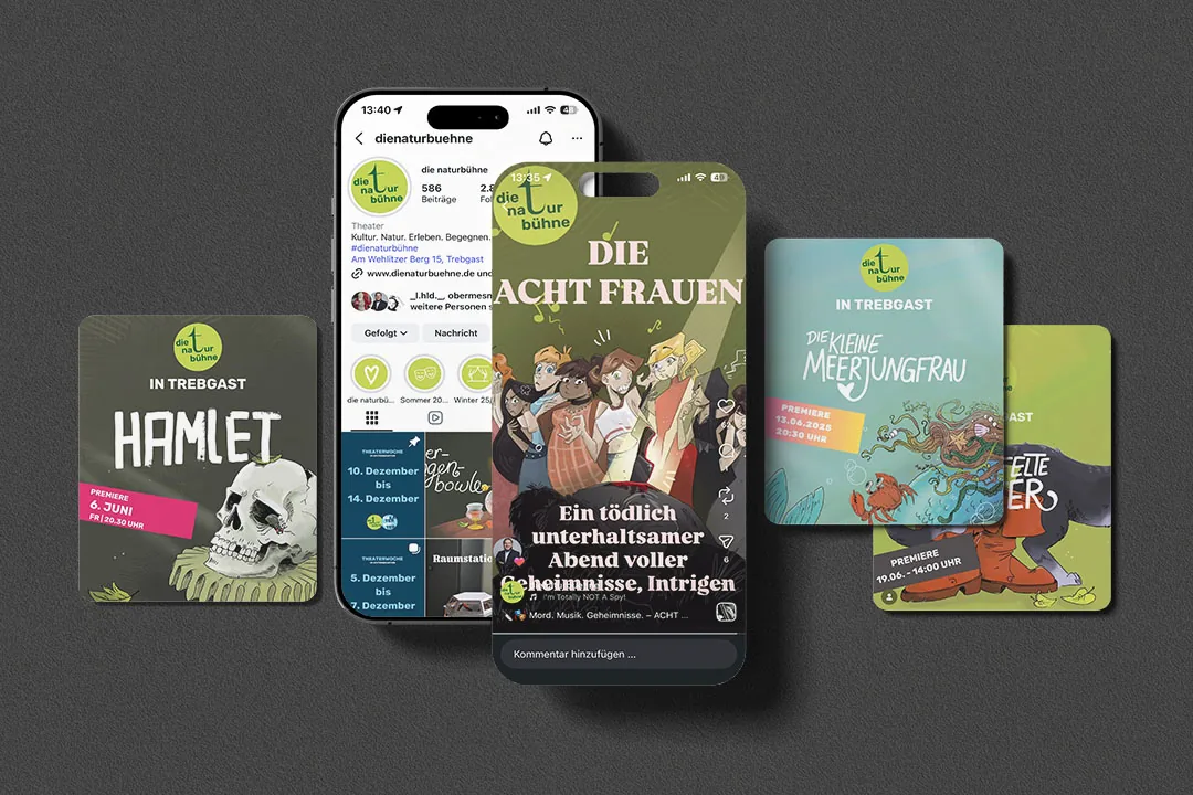 Ticketshop der Naturbühne auf dem Telefon